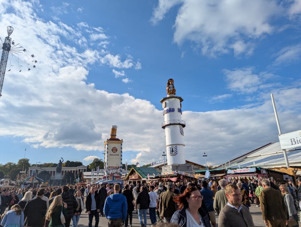 Oktoberfest grounds panorama